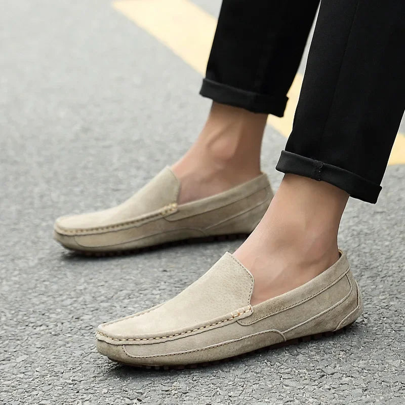 Men’s 2025 Luxury Suede Boat Loafers