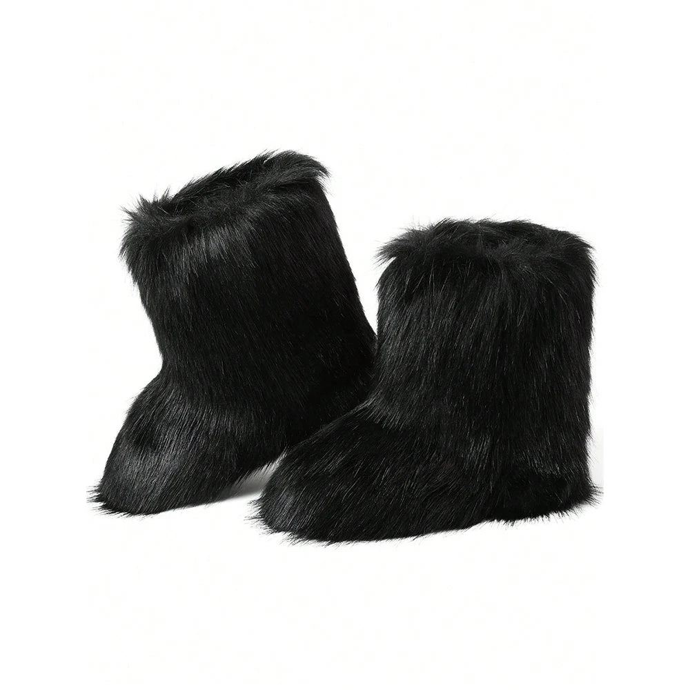 Y2K Fur Snow Boots