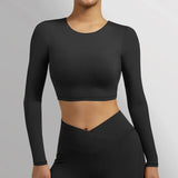 Women Open Back Long Sleeve Yoga Top