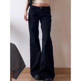 BlackMuse™ – Y2K High Waist Vintage Denim Jeans (Dark Washed, Wide Leg & Stylish)