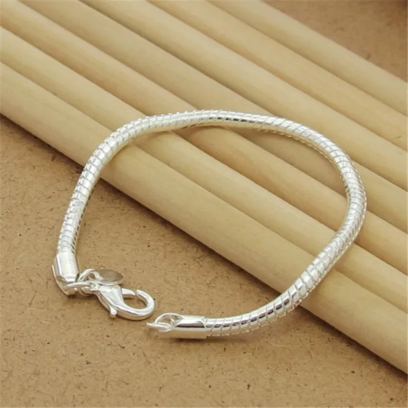 925 Sterling Silver Chain Bracelet