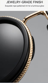 Vintage Round Metal Sunglasses