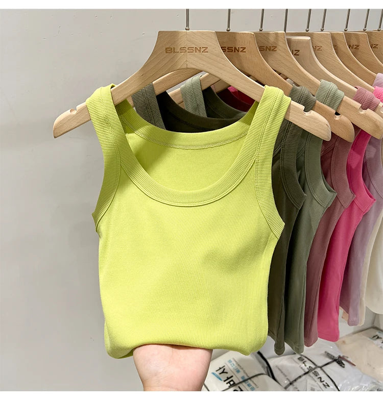 Basic Ribbed Tank Top