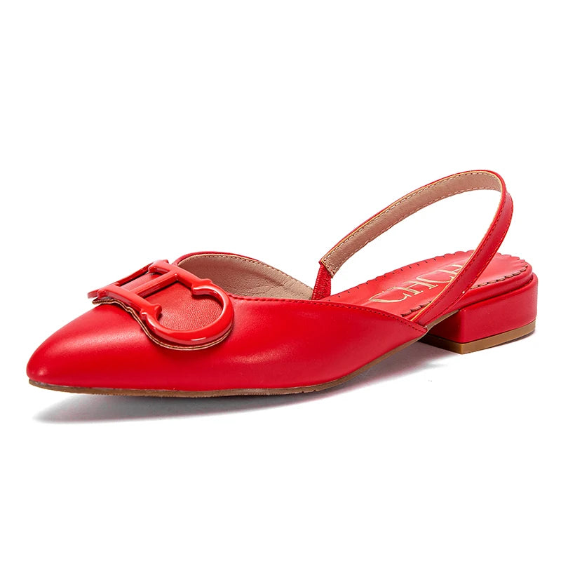 Women Ballet Flats Leather Bowknot Slip-On Shoes