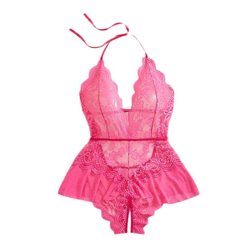 Plus Size Lace Bodysuit