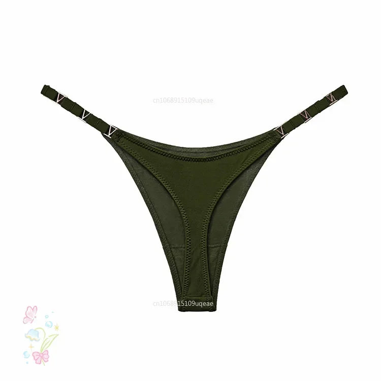 Women Breathable Lace Tangas