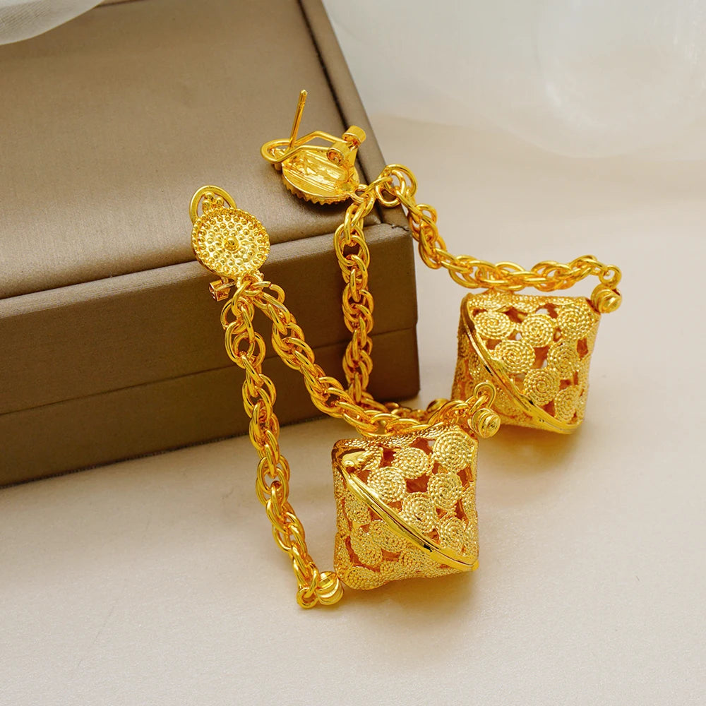 Dubai Gold Color Bridal Jewelry Set