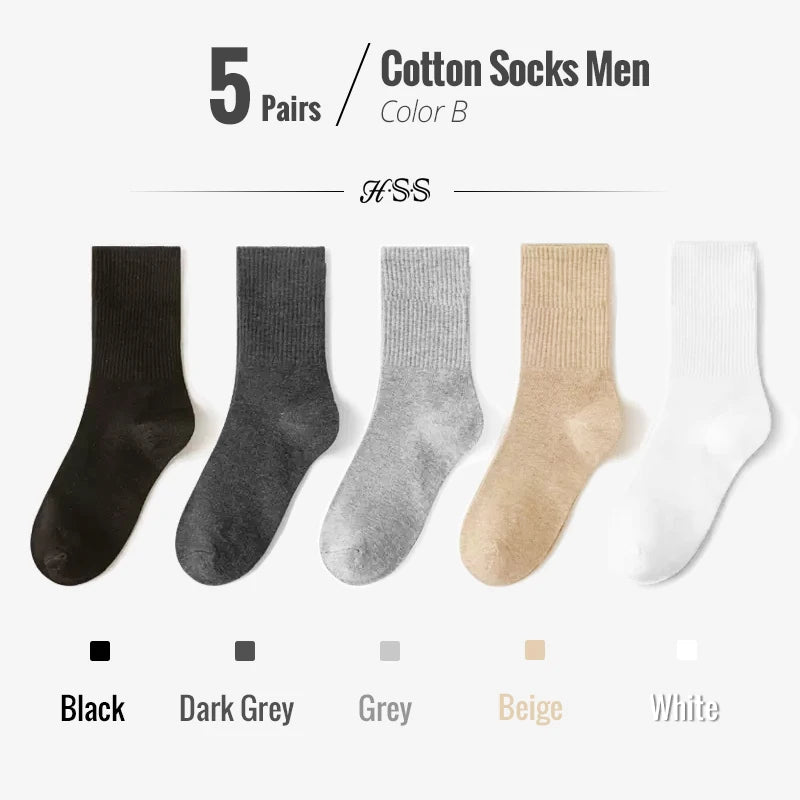 Men’s Cotton Business Dress Socks