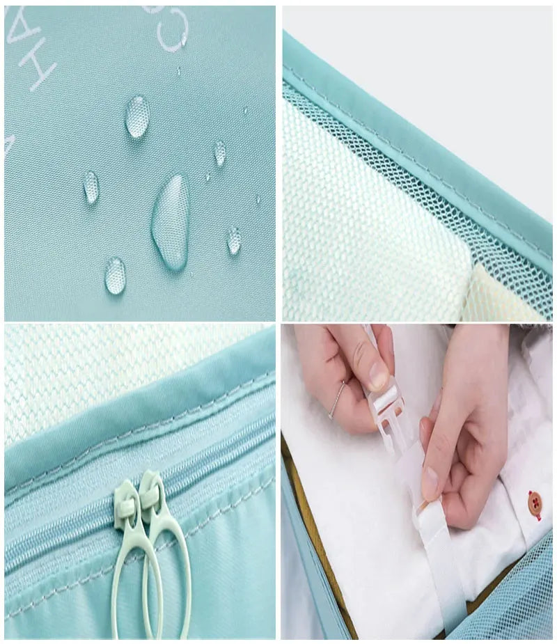 10/7-Piece Travel Organizer Set – Suitcase Packing Cubes
