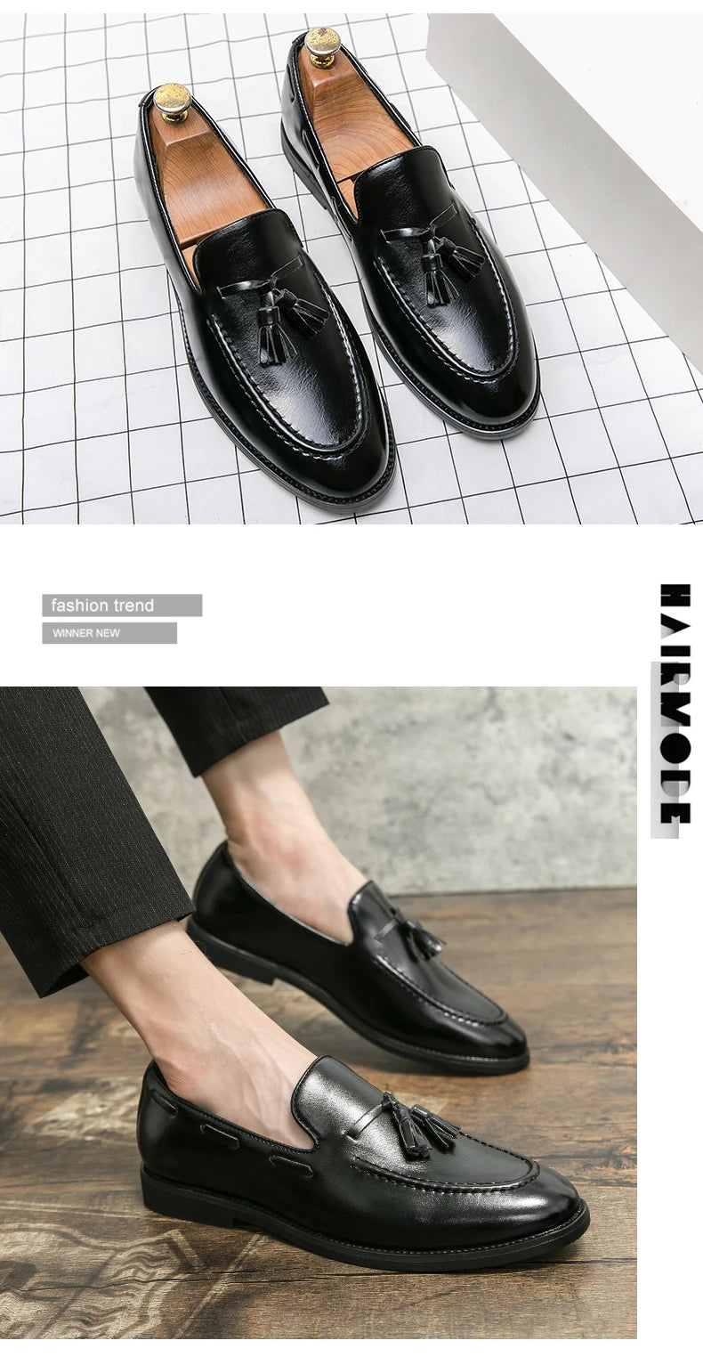 Men British Style Leather Brogues