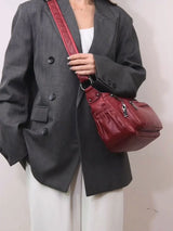 Structured Leather Crossbody Bag