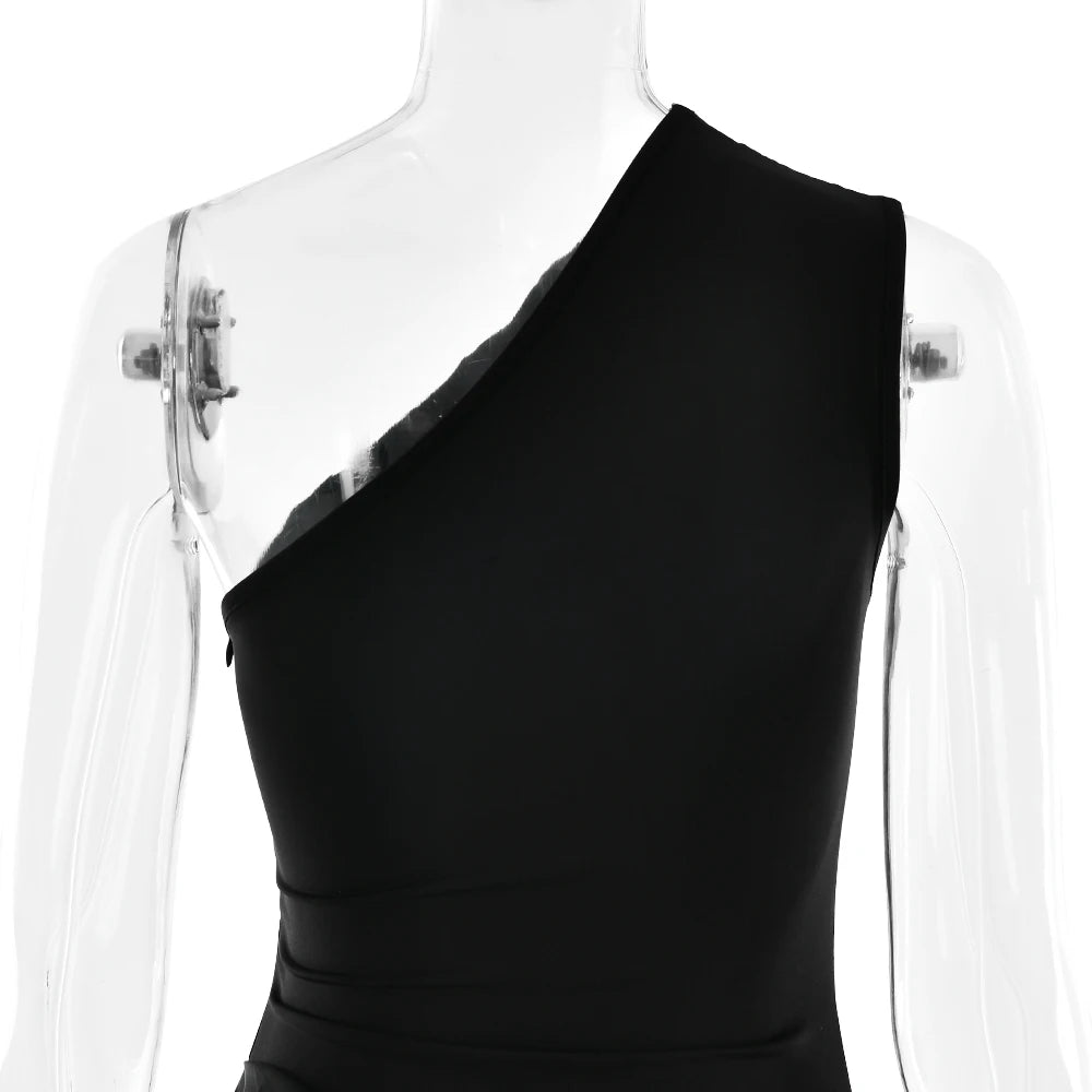 Luxe One-Shoulder Satin Gown