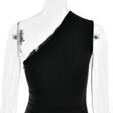 Luxe One-Shoulder Satin Gown