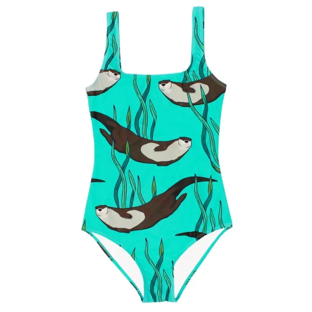 Simple Print Swimsuit