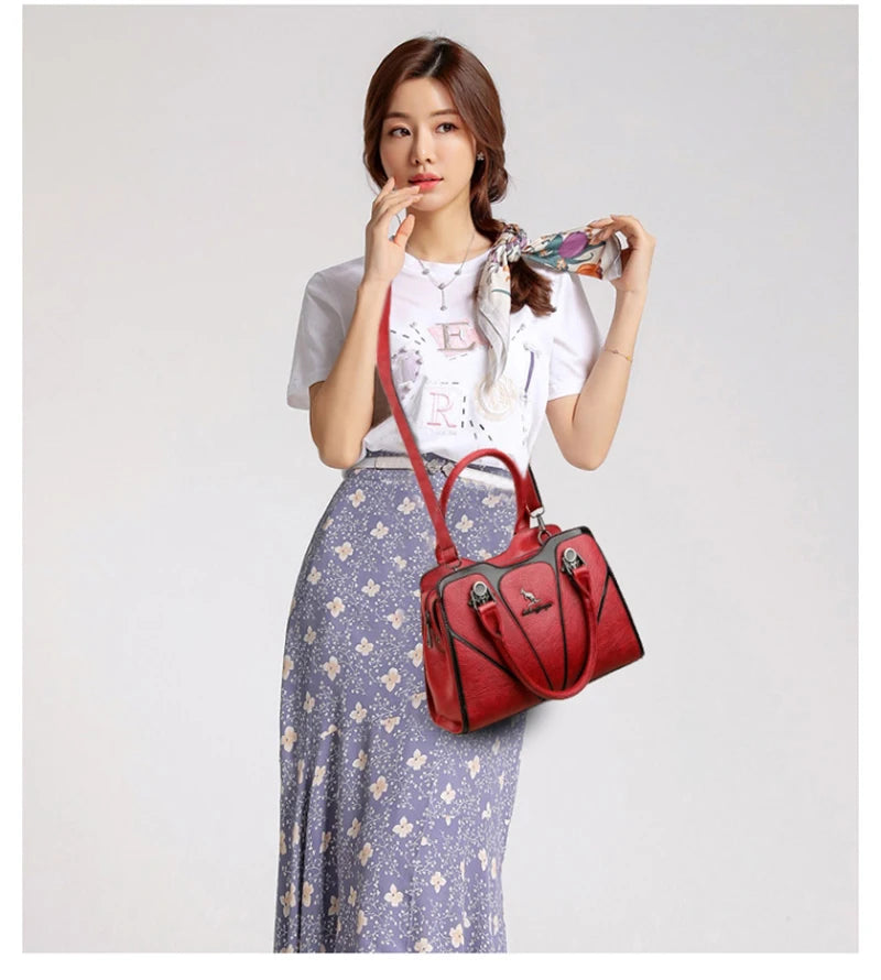 Classic Leather Crossbody Bag