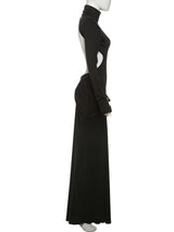 Women's Backless Ruched Maxi Dress