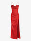 Scarlet Satin Corset Dress