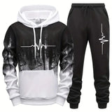 Men's Casual Jogging Tracksuit Set