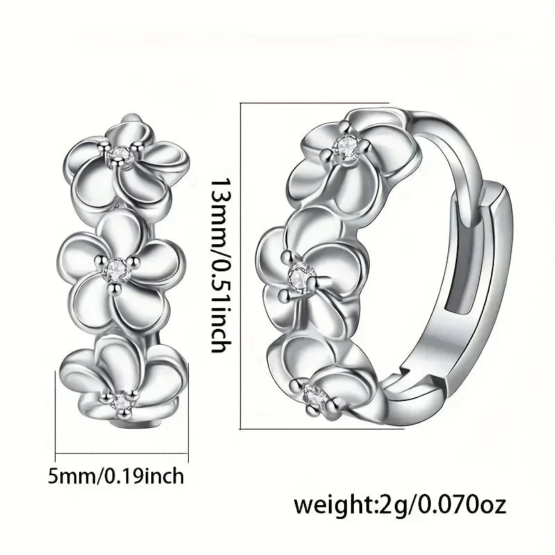 925 Sterling Silver Hoop Earrings