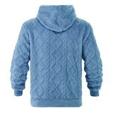 Men Velvet Hooded Pullover Sweater