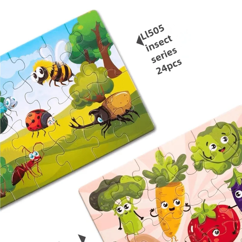 Kids Educational Puzzle Set – 24PCS