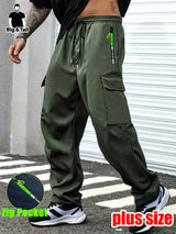Men's Plus Size Cargo Pants – Multi Pocket