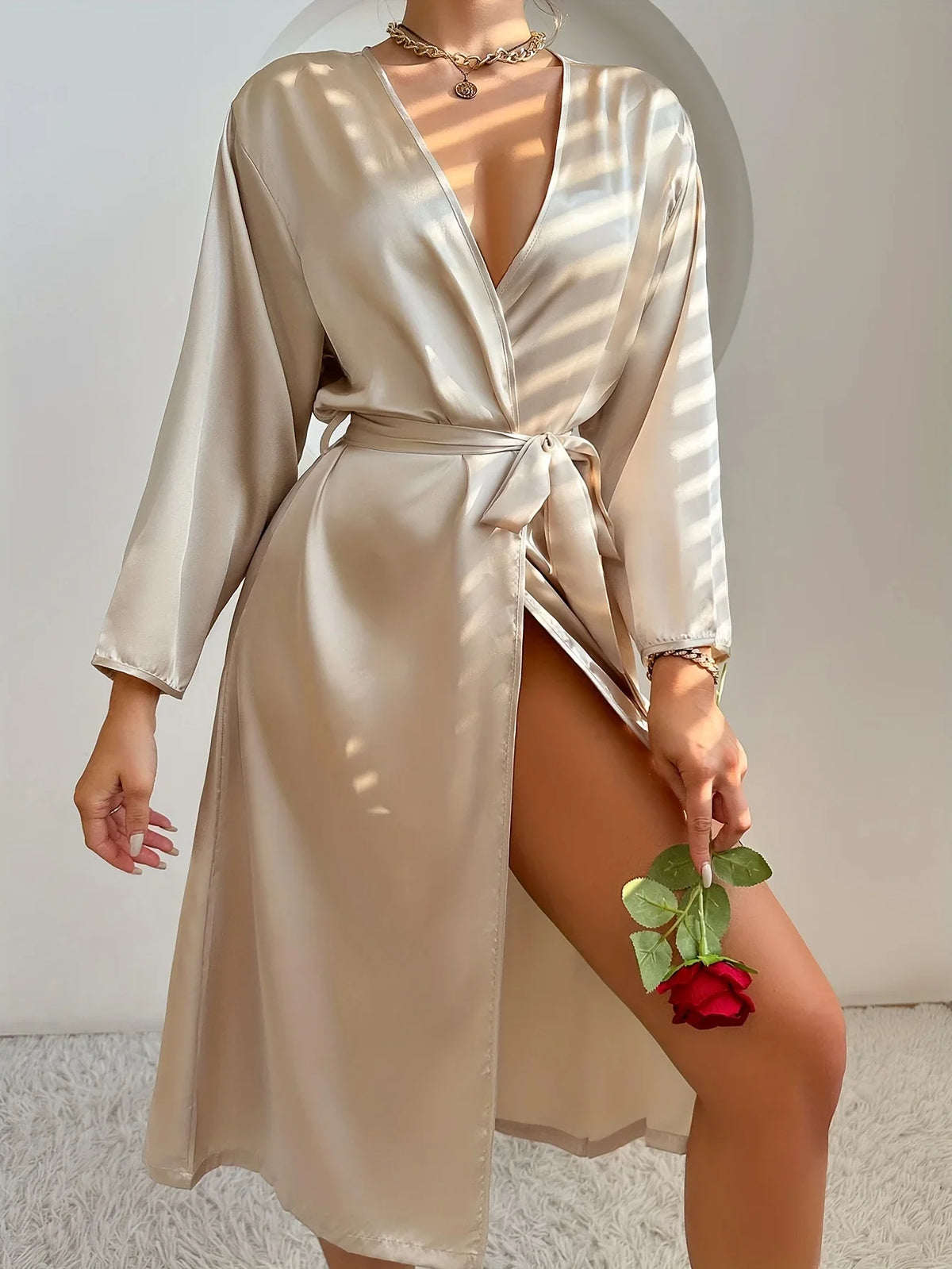 Bella Satin Lounge Robe