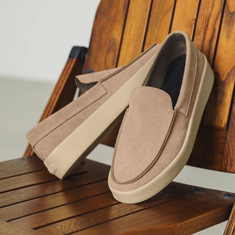 Men Suede Lightweight Driving Loafers