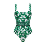 Vintage Print One Piece
