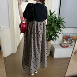 Summer Maternity Two-Piece Skirt Set