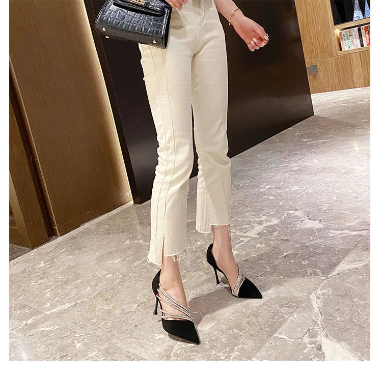 Autumn Evening Party Pumps – Nude, Black & Gold 2025