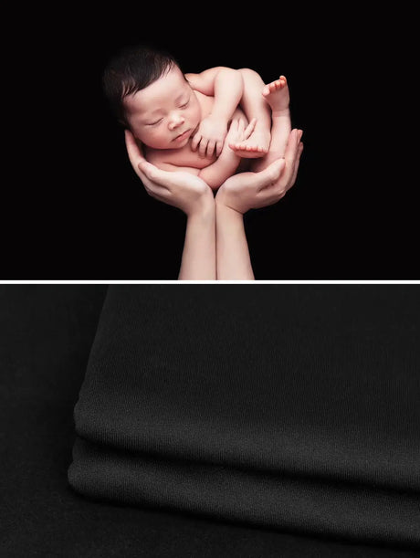 Newborn soft wrap blanket featured in baby photography, showcasing its soft fabric and gentle use for newborns.