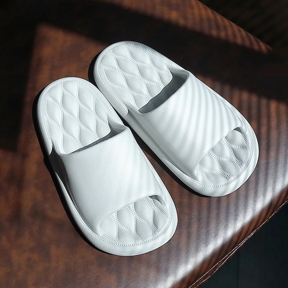 Men EVA Thick Platform Bathroom Slippers