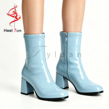 Classic Block Heel Ankle Boots