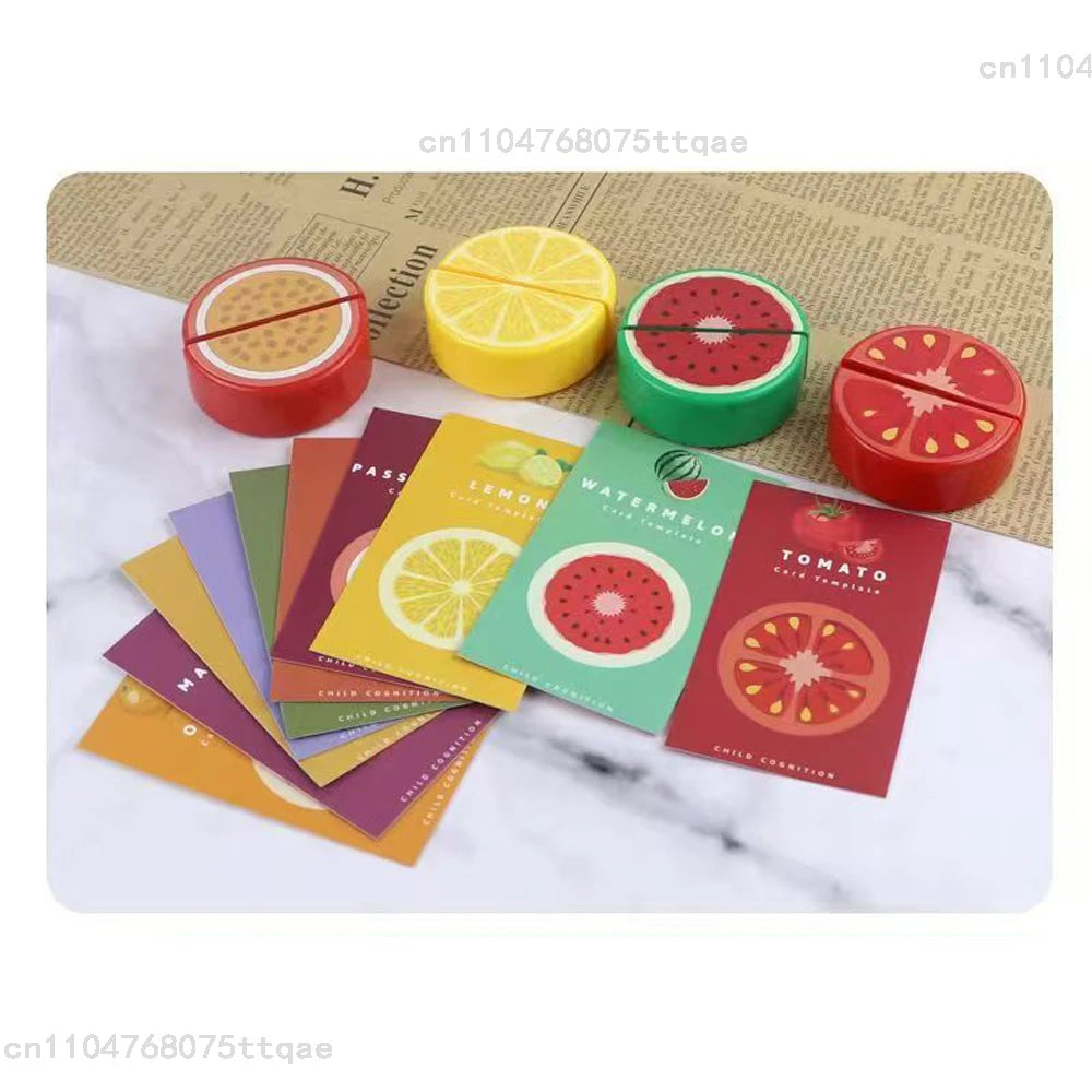 Kids Pretend Play Kitchen Food Basket Set