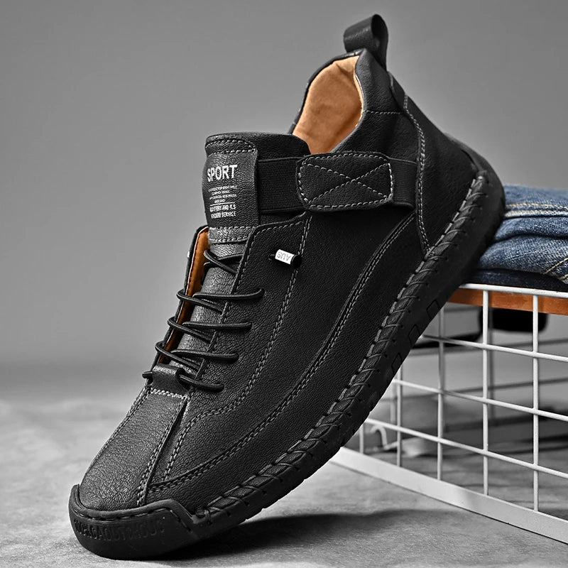Men Handmade Leather Moccasin Loafers