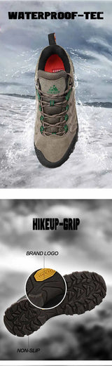 Men Leather Outdoor Trekking Shoes