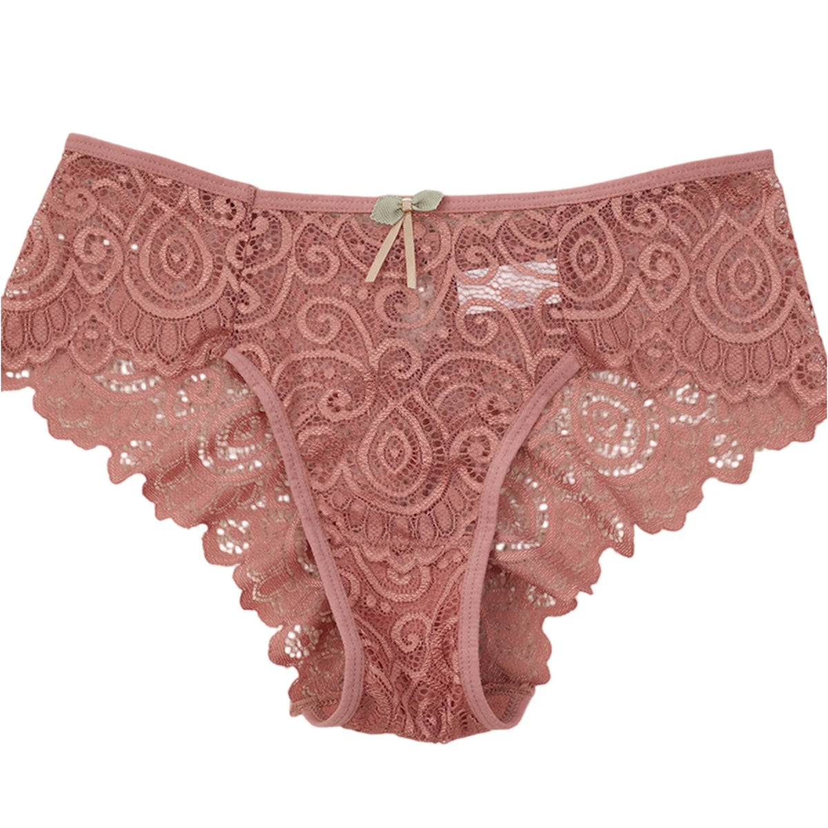 Mid Waist Lace Panties