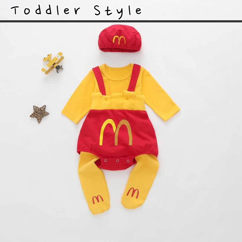 Parent-Child Yellow Clown Costume