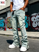 HME Vintage Blue Flare Jeans