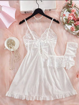 Blush Satin Sleepwear Set