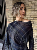 Women's Plaid 2 Piece Set