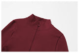 Seamless Women's Long Sleeve Yoga Jacket – Windproof Running Sports Top