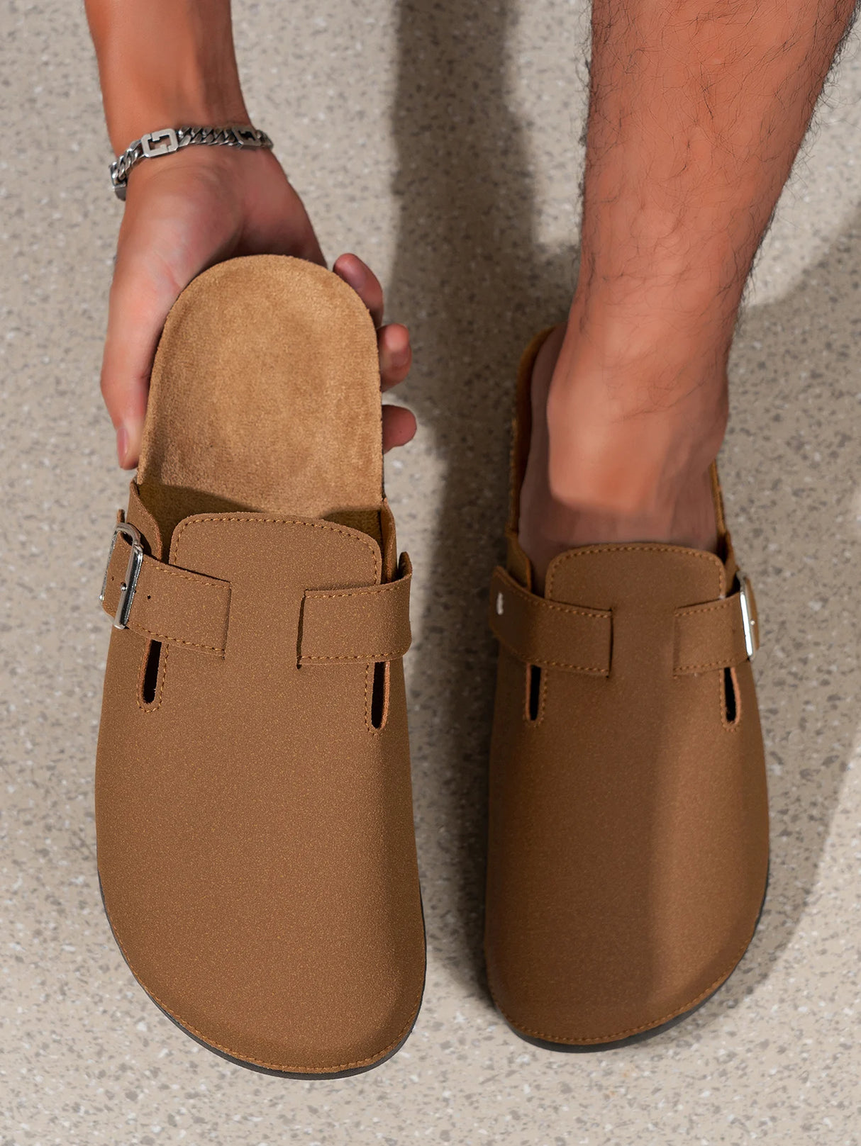 Men’s Solid Color Mules