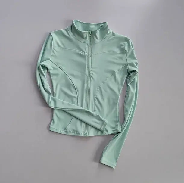 Women Quick Dry Zipper Sports Jacket