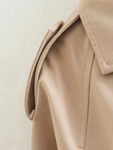 Vintage Cropped Belted Double Breasted Jacket