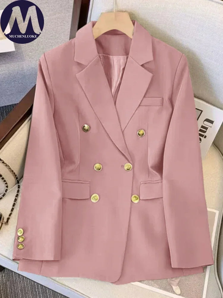 KStyle™ – Korean Slim Fit Blazer (Loose Fit, Temperament Ready, Spring/Fall Wear)