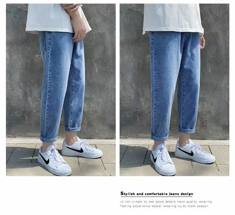 Men’s Simple Straight Denim Jeans