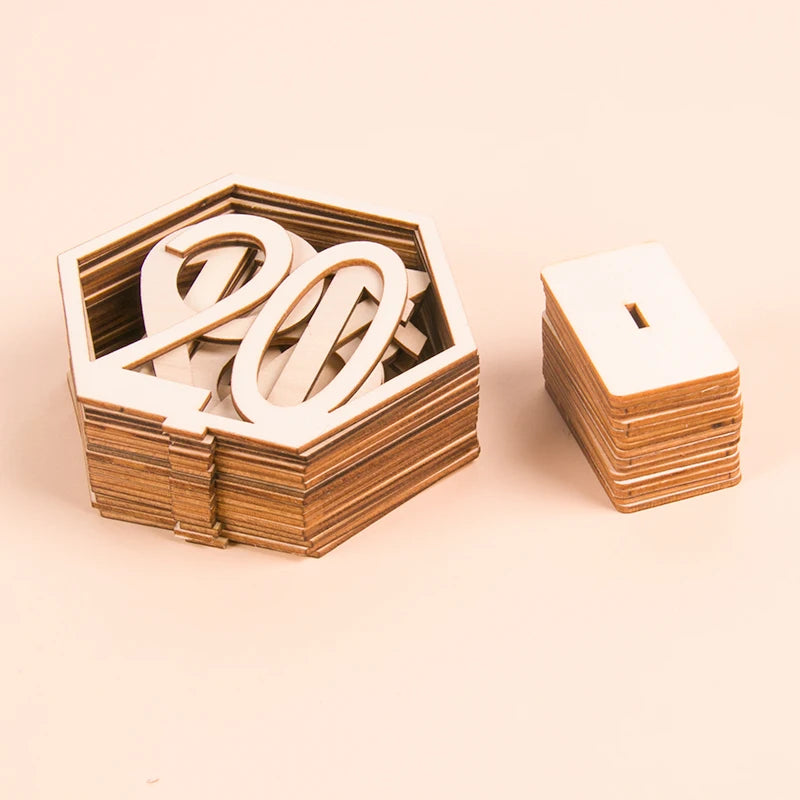Wooden Wedding Table Numbers