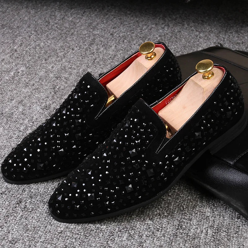 Men’s Sequin Party Dress Loafers
